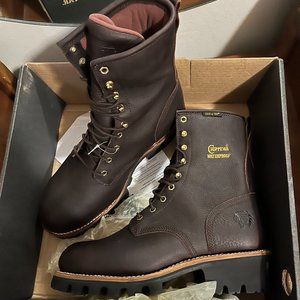 Chippewa Logger Boots, Size 11XW